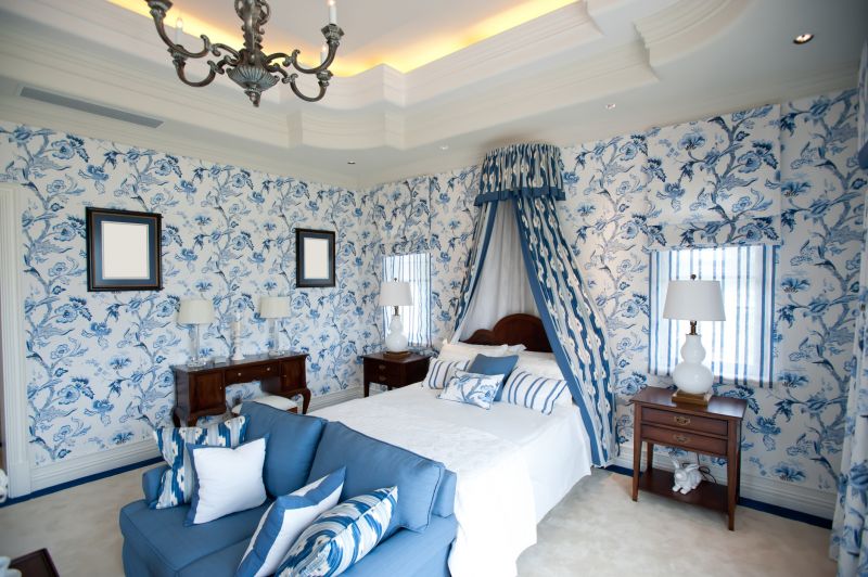 Bedroom Wallpaper Installation