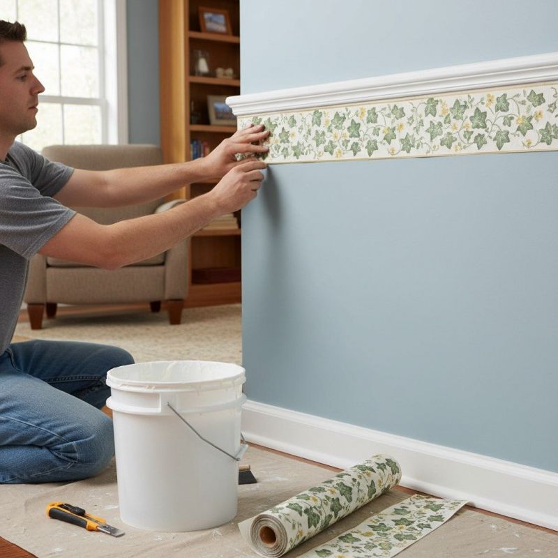 Kitchen Wallpaper Installation