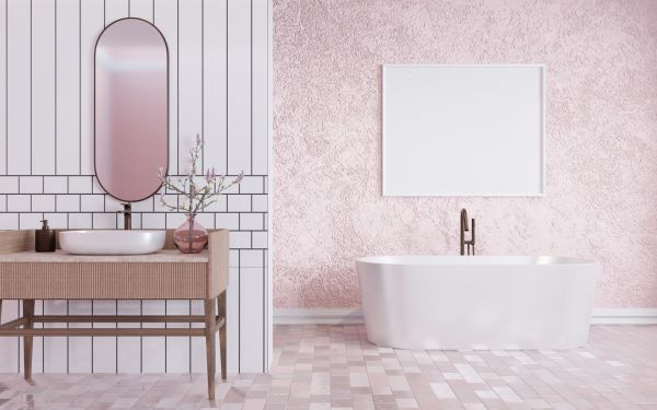 Bathroom Wallpaper Hanging