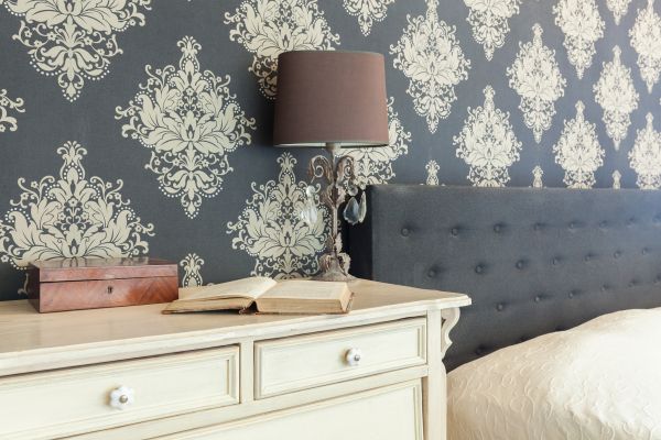 Bedroom Wallpaper Installation