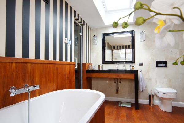 Bath Wallpaper Installation