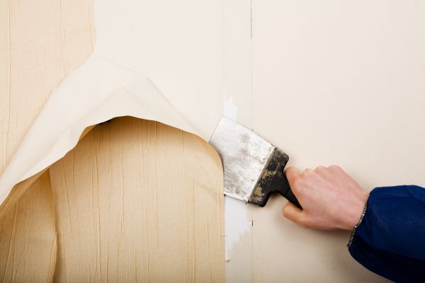 Bathroom Wallpaper Removal