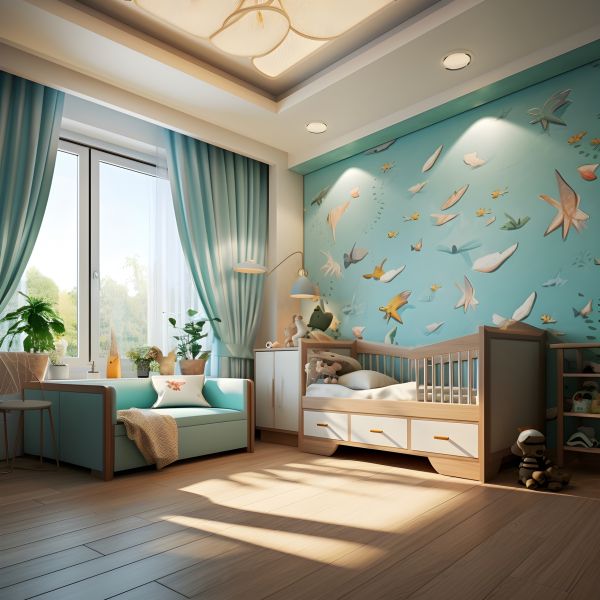 Nursery Wallpaper Hanging