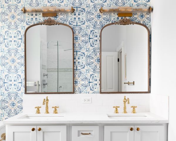 Bath Wallpaper Installation