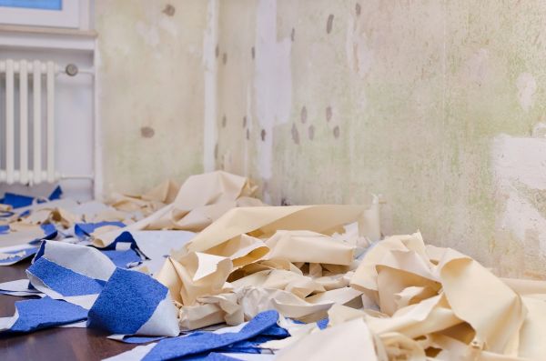 Bathroom Wallpaper Removal