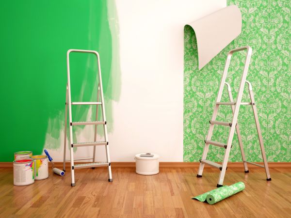 Bedroom Wallpaper Installation