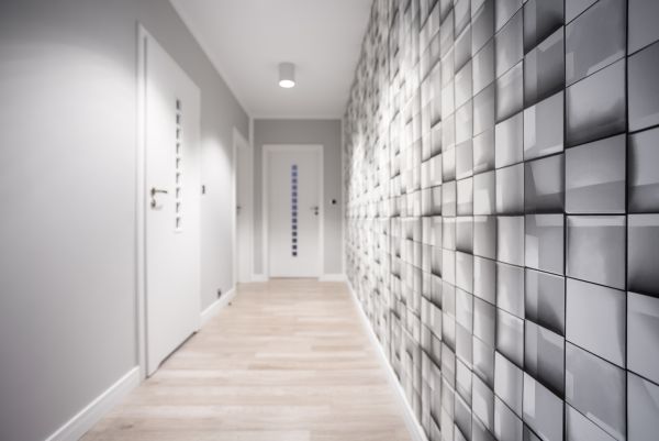 Bathroom Wallpaper Install